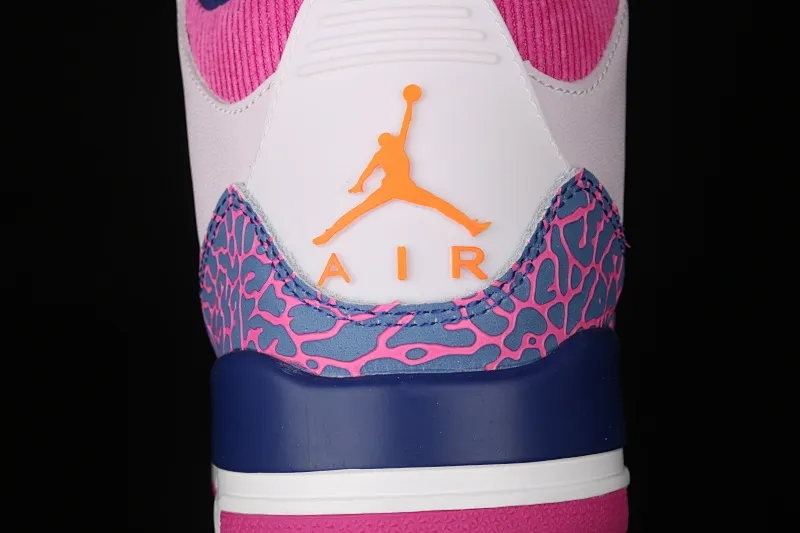All categories Air Jordan Jordan series basketball shoes Air Jordan 3 Air Jordan Brand Air Jordan 3 GS AJ3 Joe 3 burst pink and purple first layer basketball shoes 441140-500